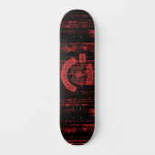 Red Biker Patch Skateboard (Vorderseite)