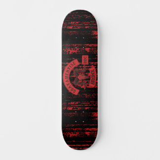 Red Biker Patch Skateboard