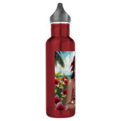 Red Bikini, Sonnenbrille und Bandana Frau Edelstahlflasche (Links)