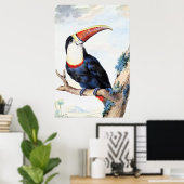 Red Billed Toucan,  Poster (Heimbüro)
