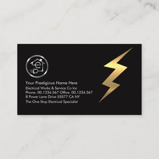 Red Binary Code Electrical Lightning Visitenkarte (Rückseite)