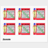 Red BINGO & Dauber Stickers (Blatt)