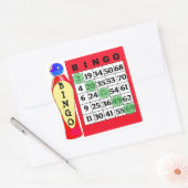 Red BINGO & Dauber Stickers (Umschlag)