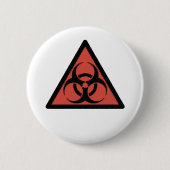 Red Biogefährdung Button (Vorderseite)