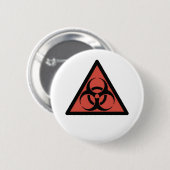 Red Biogefährdung Button (Vorne & Hinten)