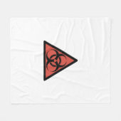 Red Biogefährdung Fleecedecke (Vorderseite (Horizontal))
