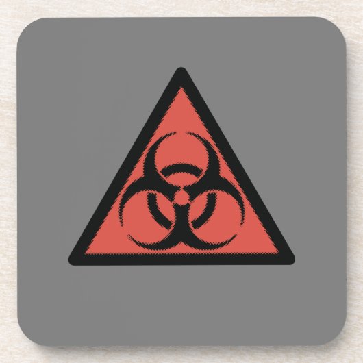 Red Biogefährdung Getränkeuntersetzer (Vorderseite)