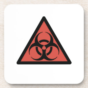 Red Biogefährdung Getränkeuntersetzer