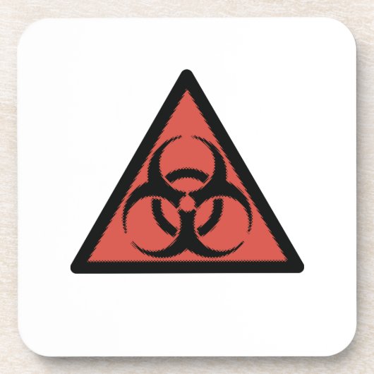 Red Biogefährdung Getränkeuntersetzer (Vorderseite)