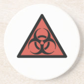 Red Biogefährdung Getränkeuntersetzer (Vorne)