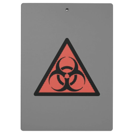 Red Biogefährdung Klemmbrett (Rückseite)