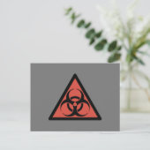 Red Biogefährdung Postkarte (Stehend Vorderseite)