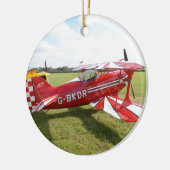Red Biplane Keramikornament (Links)
