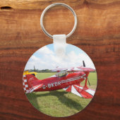 Red Biplane Schlüsselanhänger (Vorderseite)