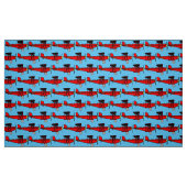 Red Biplane Stoff (Fat Quarter (45,7 x 55,9 cm))
