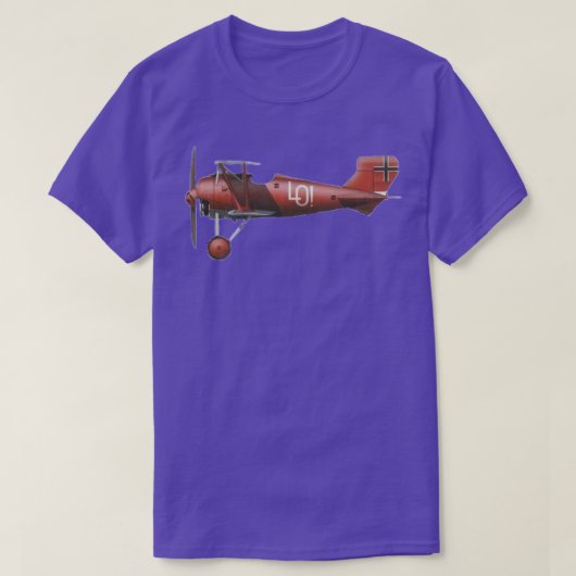 Red Biplane T-Shirt (Design vorne)