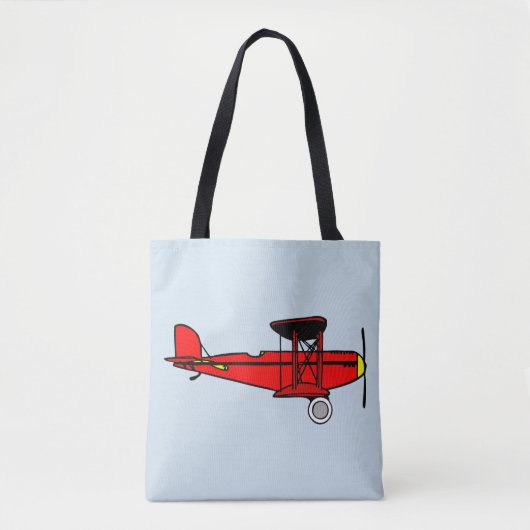 Red Biplane Tasche (Vorderseite)