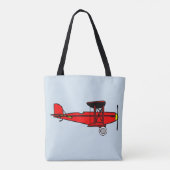 Red Biplane Tasche (Rückseite)