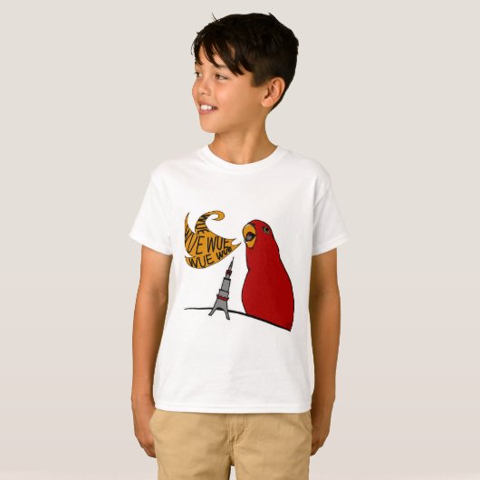 Red birb "GUMIZILLA" wuewuewue... T-Shirt (Vorne ganz)