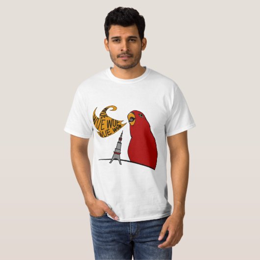 Red birb "GUMIZILLA"wuewuewue... T-Shirt (Vorne ganz)