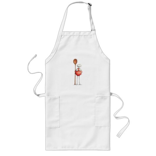 Red Bird Apron Lange Schürze (Vorne)