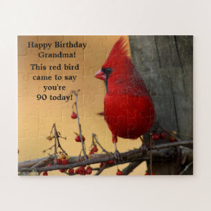 Red Bird Kardinal Große Stücke Geschenk Oma Puzzle