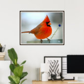 Red Bird Kardinal Poster (Heimbüro)