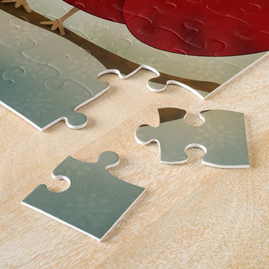 Red Bird Kardinal Puzzle (Seite)