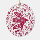 Red Bird Keramik Ornament (Links)