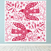 Red Bird Leinwanddruck (Insitu (Holzboden))