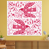 Red Bird Leinwanddruck (Insitu (Wohnzimmer))