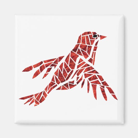 Red Bird-Magnet Magnet (Vorne)