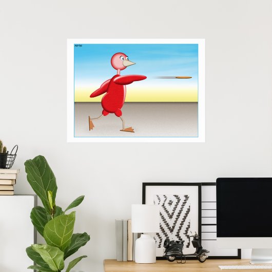 Red Bird Poster (Heimbüro)