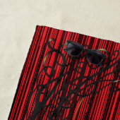 Red Bird Silhouette Black Raven Strandtuch (Beispiel)
