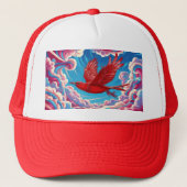 Red Bird Trucker Hat Truckerkappe (Vorderseite)