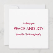 Red Bird Weihnachten Mitteilungskarte (Rückseite)