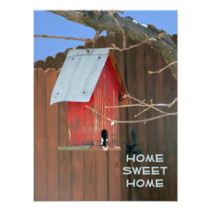Red Birdhouse Foto