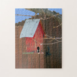 Red Birdhouse Puzzle