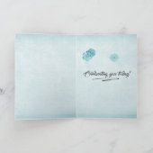 Red Birthday Bicycle Blume Basket Karte (Innenseite)