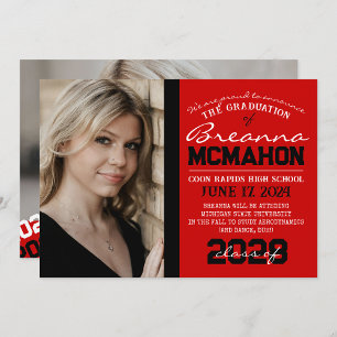 Red & Black Abschluss 2 Foto Ankündigung