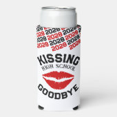 Red & Black Abschluss Kissing High School Abschied Selters Dosenkühler (Seltzer Vorderseite)