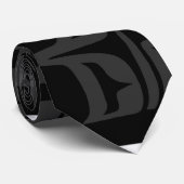 Red & Black Abstrakt #1 Krawatte (Gerollt)