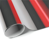 Red Black Abstrakte Karierte TrendCollection Geschenkpapier (Rolleneckpunkt)