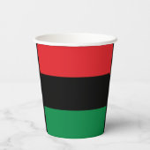 Red Black and Green Paper Cups Pappbecher (Rückseite)