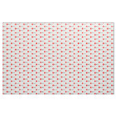 Red Black and Grey Polka Dot Fabric Stoff (Yard (91,4 cm))