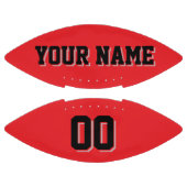 RED BLACK AND SILVER GRAU Custom Football (Paneele)