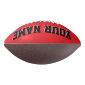 RED BLACK AND SILVER GRAU Custom Football (Gedreht 90)