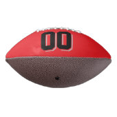RED BLACK AND SILVER GRAU Custom Football (Gedreht 270)