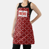 Red, Black, and White Geometric Pixel pattern Schürze (InSitu)