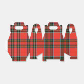 Red Black and White Plaid Pattern Gable Geschenkschachtel (Ungefaltet)